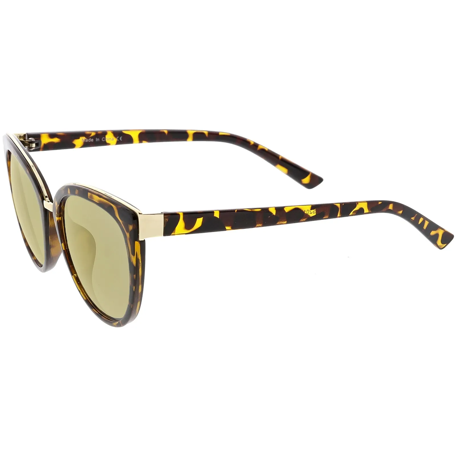 Women's Retro 1950's Oversize Thin Cat Eye Sunglasses C840