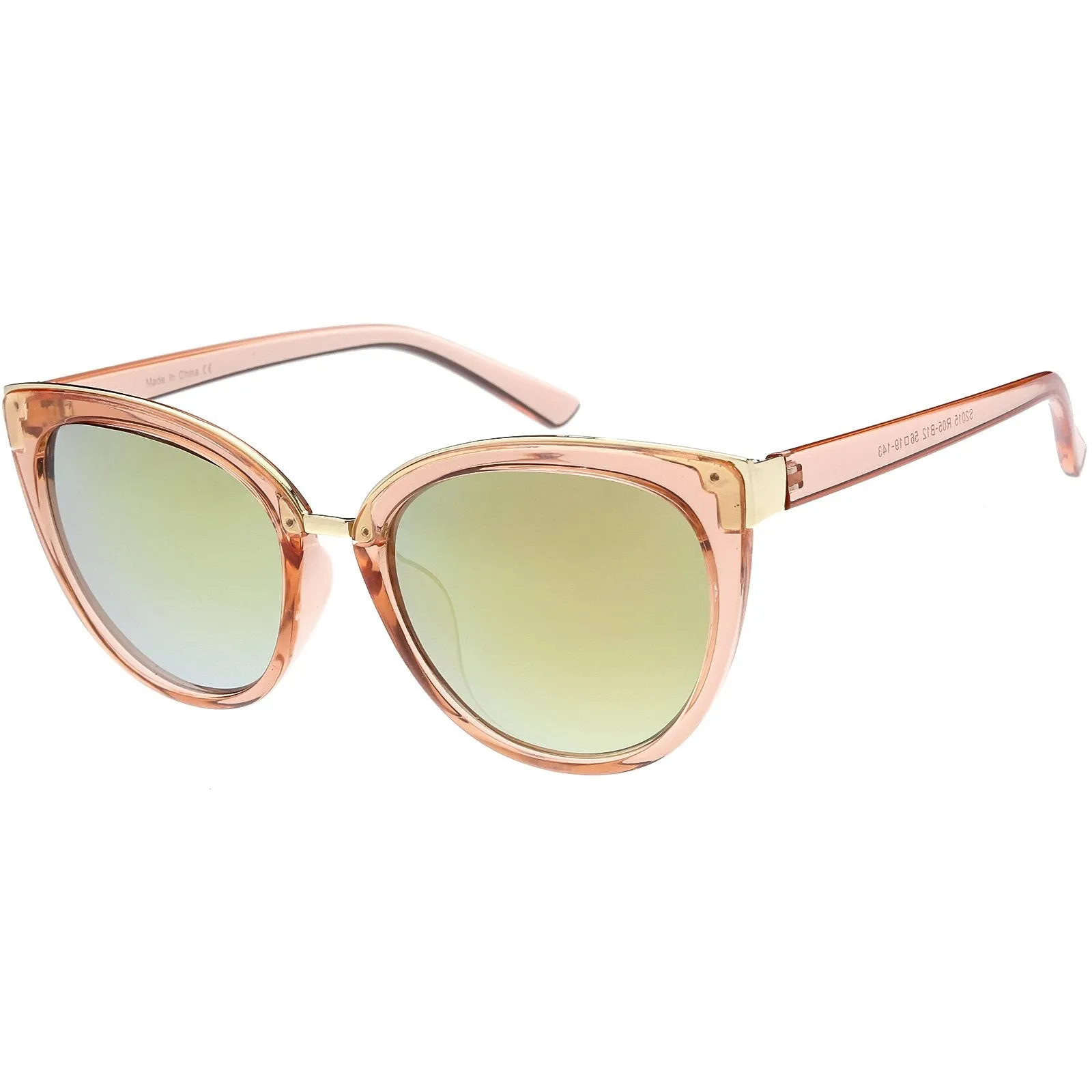 Women's Retro 1950's Oversize Thin Cat Eye Sunglasses C840