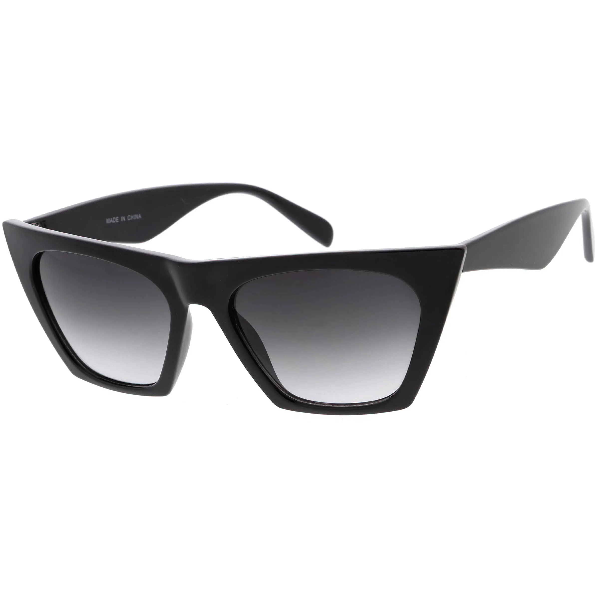 Women's Retro Modern Flat Top Cat Eye Sunglasses C976