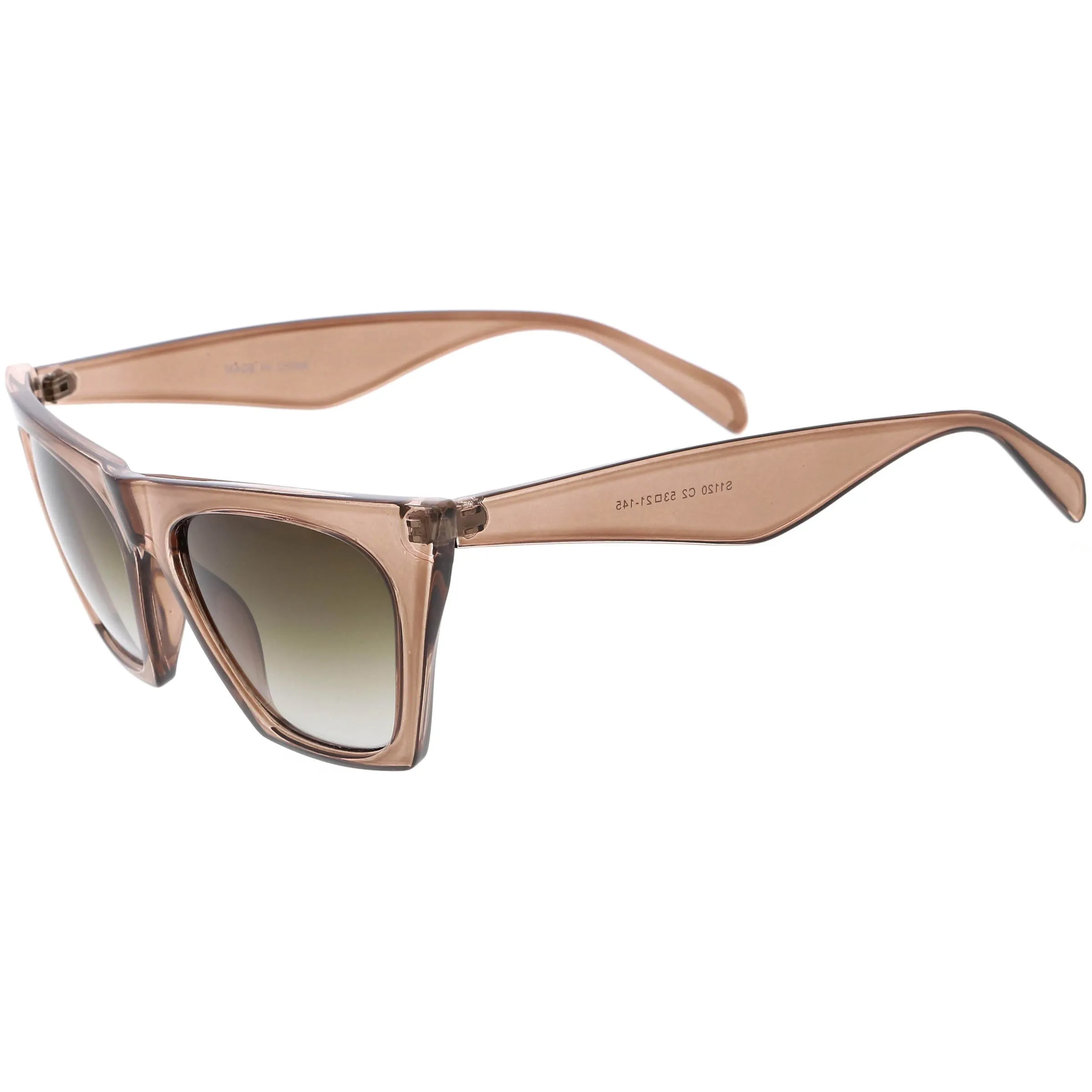 Women's Retro Modern Flat Top Cat Eye Sunglasses C976